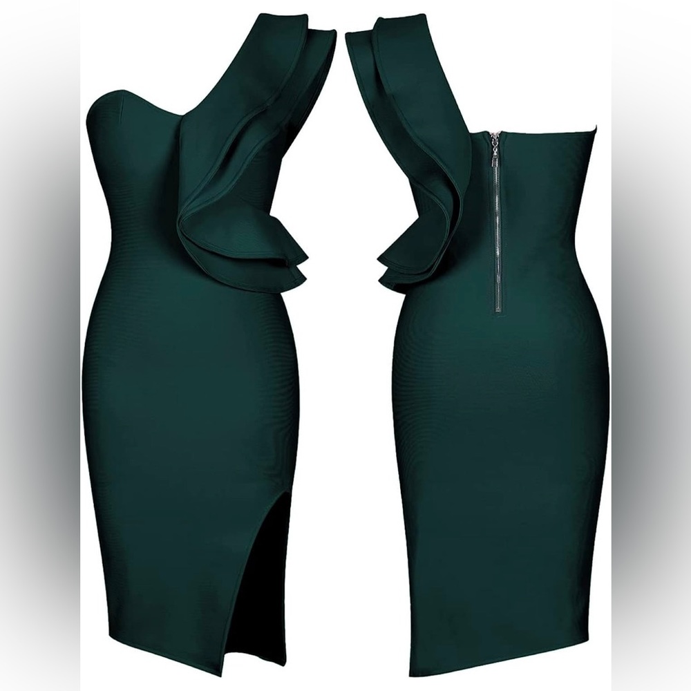 One Shoulder Bandage Dress